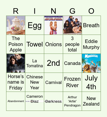 Swamp Showdown Ringo!  🐉 Bingo Card