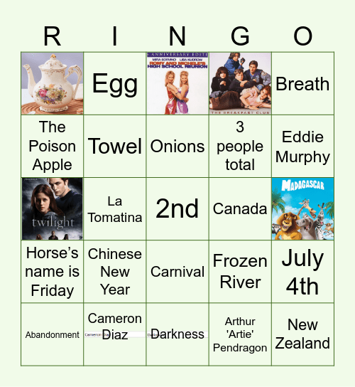 Swamp Showdown Ringo!  🐉 Bingo Card