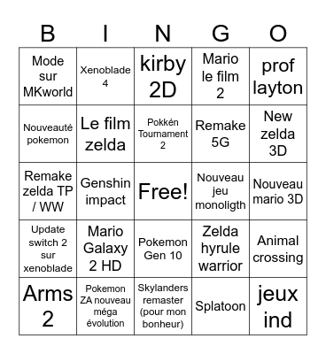 BINGO de THIEU Bingo Card