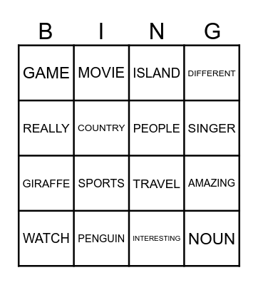 TIMEZONES 1 - UNITS 1 AND 2 Bingo Card