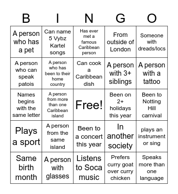 TCU ICEBREAKER Bingo Card