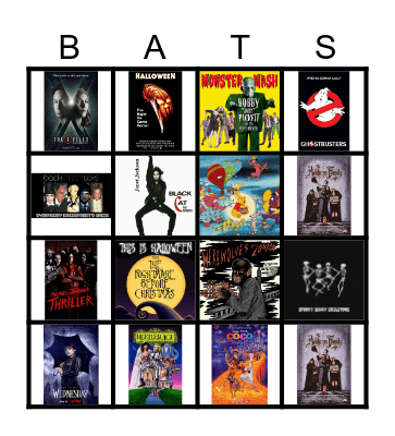 Halloween Audio/Visual Bingo Card
