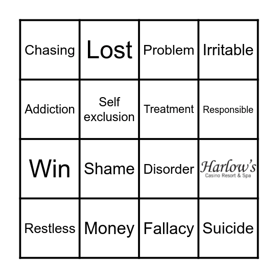Responsible Gaming Month Bingo Card