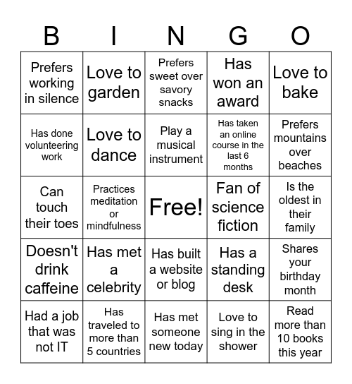 GBT/MAA/CE MIXER Bingo Card