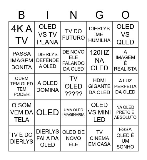 Dierlys e a Oled Bingo Card