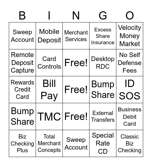 Let's Talk Biz Bingo Card