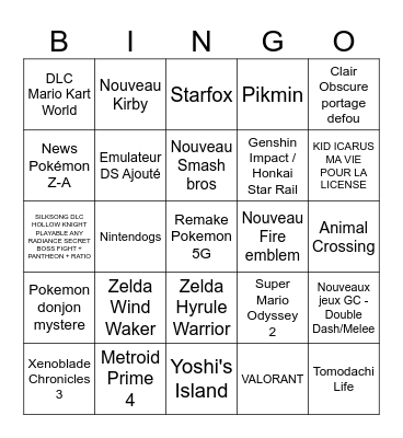 Direct Bingo Card