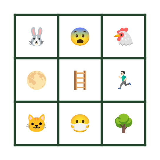 Emojis Bingo Card