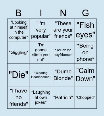 JImmeh Bingo Card
