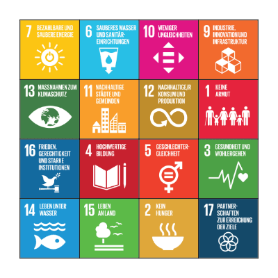 Die 17 Ziele für nachhaltige Entwicklung Bingo Card