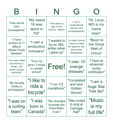 TMAW Bingo 2025 Bingo Card