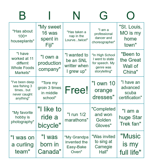 TMAW Bingo 2025 Bingo Card