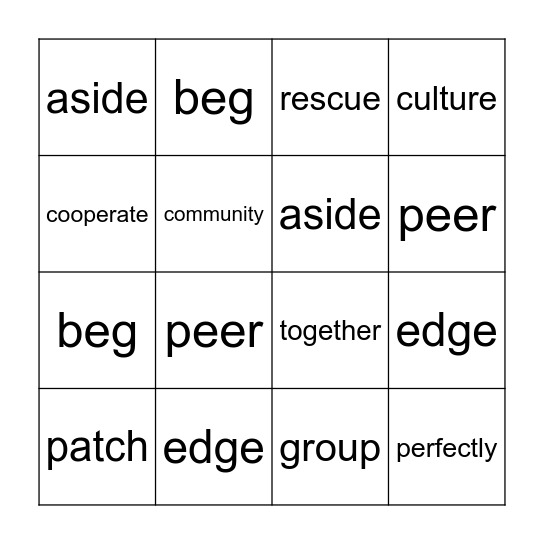 Bingo Card