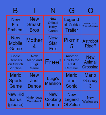 Gambler's Bingo Card