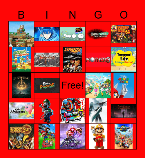 Nintendo Direct 09/25 Bingo Card