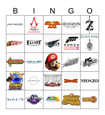 Nintendo Direct Bingo Card Bingo Card
