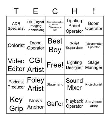 AV CAREERS Bingo Card