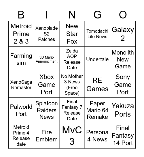 September 2025 Direct Bingo Card