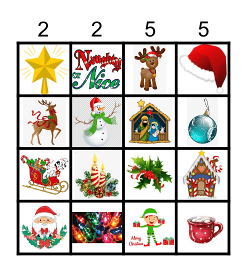 Christmas Bingo Card