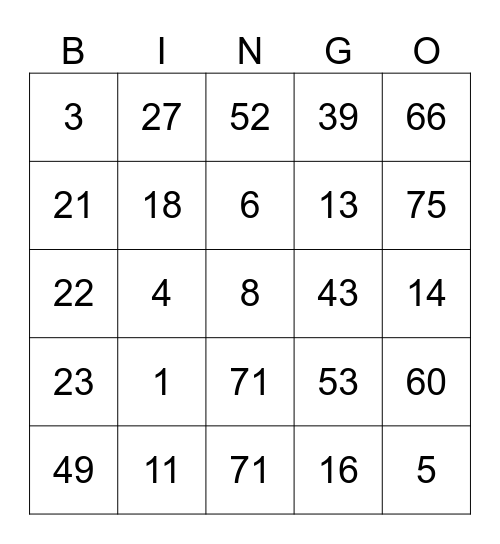 Brand Collective Bingo Card
