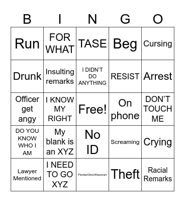 KARENS Bingo Card