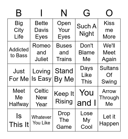 Three word titles sept Bingo Card