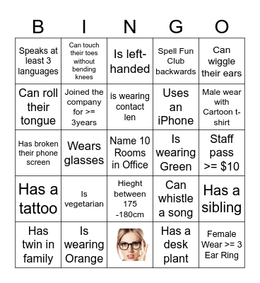 YSQ Bingo Card