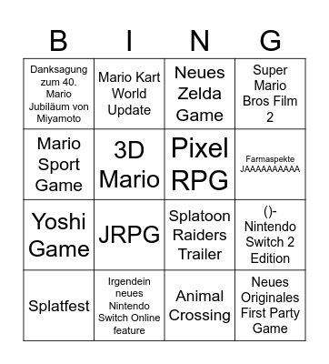 Bingo Card Bingo Card