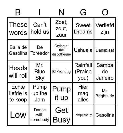 VEENSE 🌷NADH Bingo Card