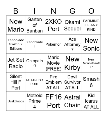 SEPTEMBER 25 DIRECT Bingo Card