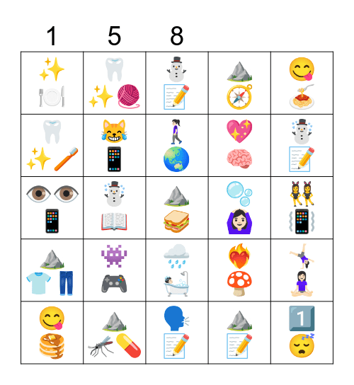 👁️📝👁️ Bingo Card