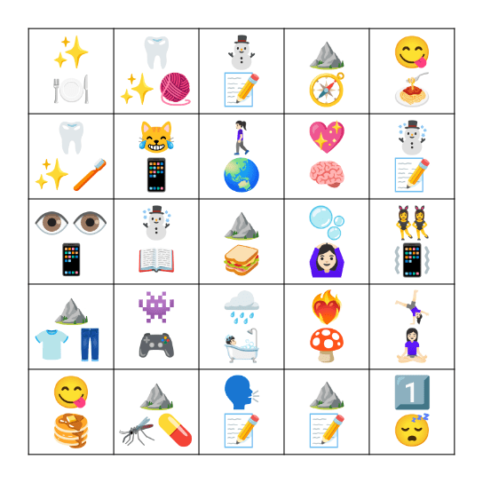 👁️12.5.87👁️ Bingo Card