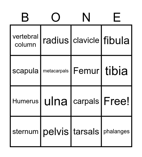 BINGO Card