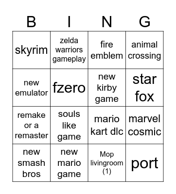 CLEANING BINGO Card