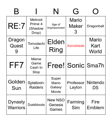 Switch Direct 2 #2 Bingo Card