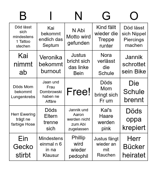 Private 2026 Bingo Card