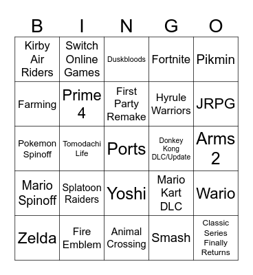 Direct Bingo Card