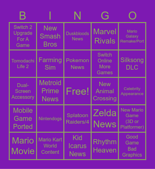 Lincu Chat - Direct Bingo! Bingo Card