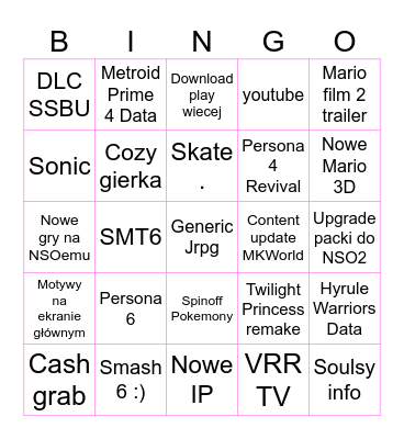 delulu direct Bingo Card