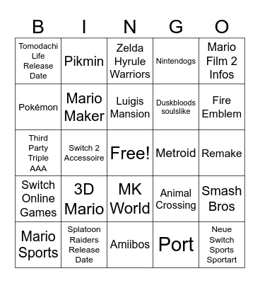 Fickrect Bingo Card