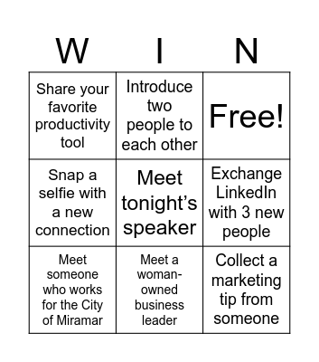 Network and Bingo Card