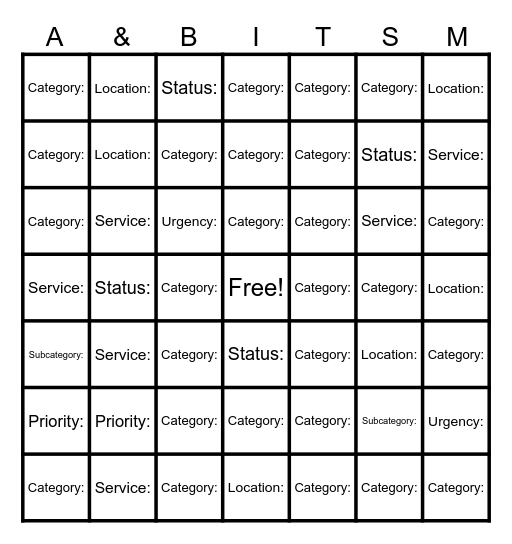 Applications and IT Specialist Bingo Card