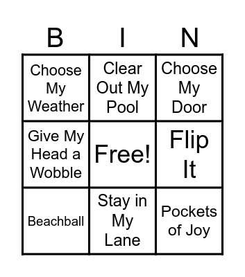 THASP Bingo Card