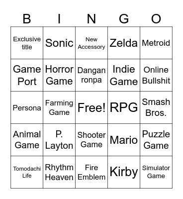 Bingo Card