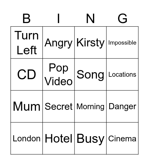 Bingo Card