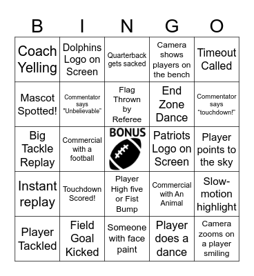 Orchard Bowl Bingo! Bingo Card