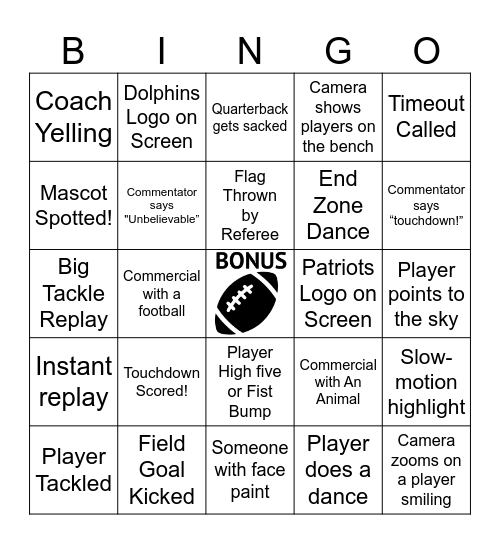 Orchard Bowl Bingo! Bingo Card