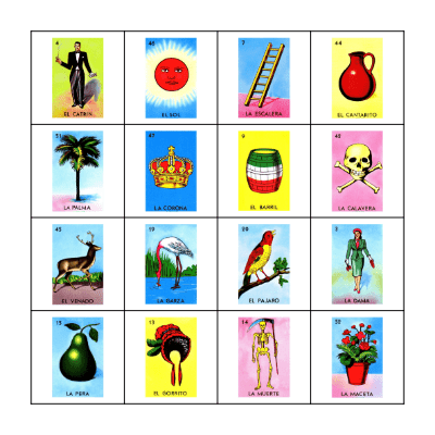 Loteria Bingo Card