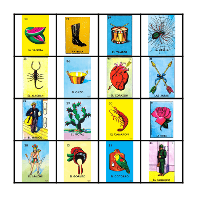 Loteria Bingo Card