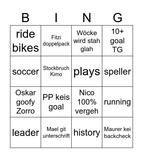 Getting to Know You Bingo Card